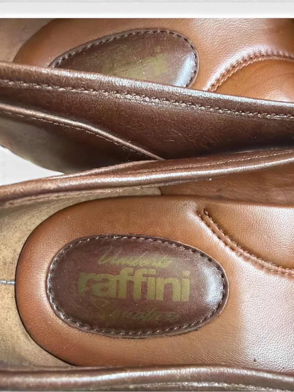 Raffini Signature Brown Leather Tassel Kiltie Loafer Pumps EU 37 US 6.5–7